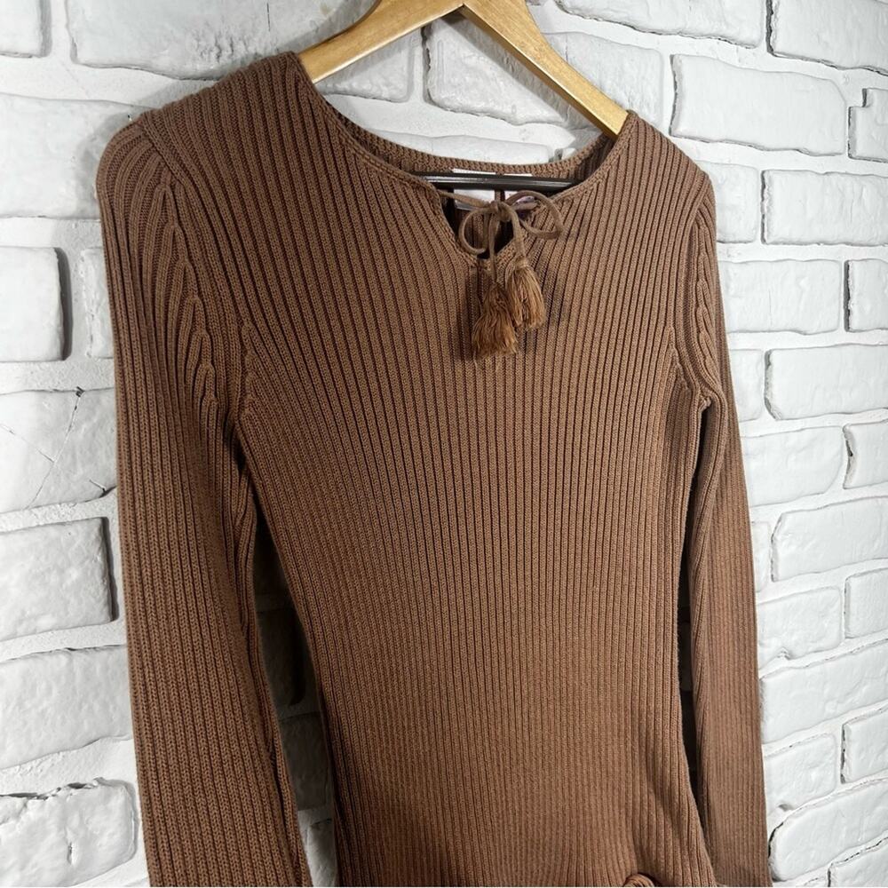 Xhilaration Y2K Long Sleeve Fringe Top Size Medium - Picture 6 of 8